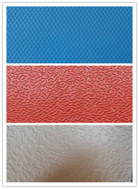 Folha de alumínio revestida da cor de superfície Textured da liga 1050 para o armário do kitsch