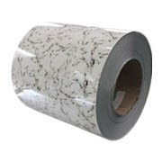 Decoração de piso bobina/folha/placa de alumínio revestida de cor com veia de mármore/madeira