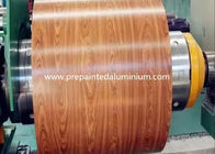 Teste padrão de madeira bobina de aço galvanizada Prepainted para a porta do obturador do rolo