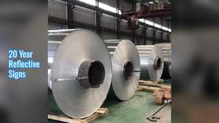 Sinais de trânsito duráveis ​​com refletividade de 20 anos