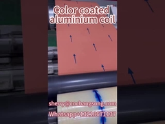 AA3003 H24 0,5 mm Espessura 1000 mm Largura bobina de alumínio revestida de cor para decoração de edifícios