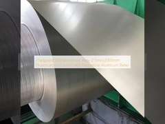 Cladguard 3003 alumínio liga-2.5mm/2000mm Fluorocarbon Curtain Wall Panel de alumínio decorativo
