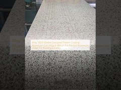 Ligação 3003 Marble Designed Pattern Coating Aluminum Coil 24Ga X 48Inch Pre-Painted Aluminum Sheet para fachadas de edifícios
