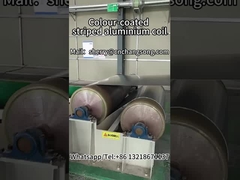 Círculo de alumínio estriado revestido de cor