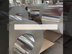 Alumínio 8011 BattBarrier Foil (0,8 mm × 1600 mm) para camadas de barreira de bateria de bolsa