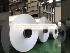 Foil de Liga de Alumínio 8011 EcoTray (0,05mm/1300mm) para Bandejas de Alimentos Recicláveis de Congelamento Rápido