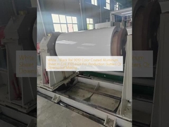 Chapa de alumínio revestida de cor em bobina de RAL 9010 branco/preto 3105 H24 para produção de calhas de esgoto ou canalização