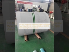 Para a produção ACP - Alumínio plástico painel composto liga H16 0,20 mm X 1000 mm Ral 9016 folha de alumínio revestida de cor