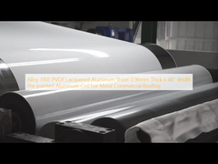 Liga 3105 Folha de alumínio lacada em pvdf 0,96 mm de espessura x 48 '