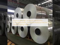 Folha de alumínio de liga de alumínio 8011 (0,02 mm, largura personalizável, película protetora transparente) para folhas de vedação cosmética