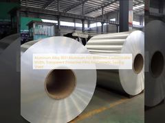 Folha de alumínio de liga de alumínio 8011 (0,02 mm, largura personalizável, película protetora transparente) para folha de vedação cosmética