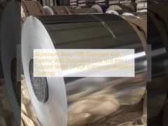 Faixa decorativa de parede externa de bobina de alumínio de liga de alumínio 1100 (0,8 mm | Largura personalizada | Revestimento resistente à corrosão de PVDF)