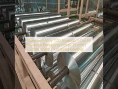 Bobina de alumínio de liga de alumínio 1100 para tampas de embalagens de bebidas (0,25 mm | Largura personalizada | Revestimento anodizado)