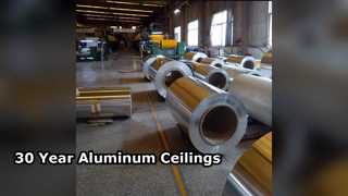 Painéis de teto de alumínio de 30 anos, duráveis ​​e leves