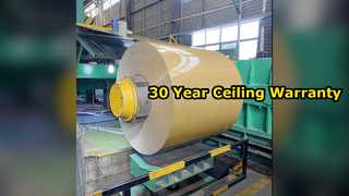 Teto de alumínio durável cobre garantia de 30 anos