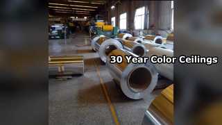 Painéis de teto de alumínio colorido de 30 anos