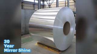 Folha de alumínio brilhante para expositores