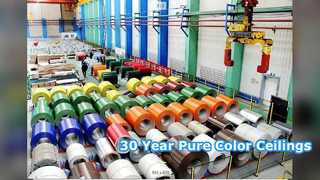 Painéis de teto de alumínio duráveis ​​com garantia de 30 anos