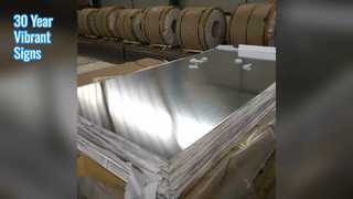 Placa de alumínio de sinalização de 30 anos cor RAL