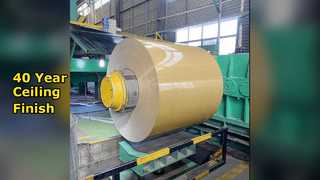 Bobina de teto de alumínio com acabamento de 40 anos