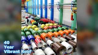 Bobina de alumínio PVDF com painéis de telhado de 40 anos