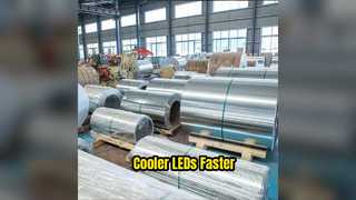 Solução de dissipador de calor LED com bobina de alumínio 1060