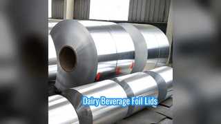 Folha de alumínio de grau profissional para tampas de bebidas lácteas