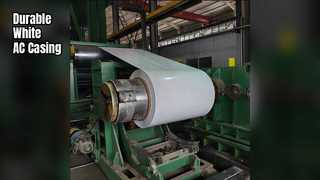 Bobina de alumínio para unidades AC com revestimento branco durável