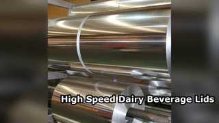 As tampas da bebida da leiteria da folha 8011 de alumínio selam o frescor