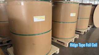 Bobina de folha de fita Ridge 0,10 mm de alumínio pré-pintado de 45 mm de largura