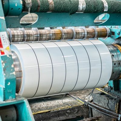 Ligação 3003 H24 0,55 mm Espessura de revestimento de cor branca bobina de alumínio para esgoto
