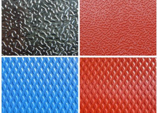 Alloy3003 24 Gauge x 48' Inch Várias Cores Diamante / Stucco Lata de alumínio em relevo para painel decorativo interior