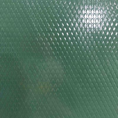 Placa de alumínio em relevo de cor verde 0,6 mm * 1250 mm utilizada na indústria automotiva