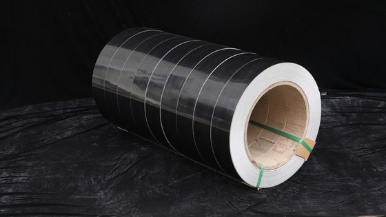 Folha de alumínio revestida de cor preta brilhante para sinalização e decoração