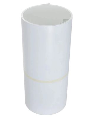 Cobertura em branco/branco de alumínio de 24 x 50 polegadas x 100 pés, utilizada para instalação de telhados e revestimentos