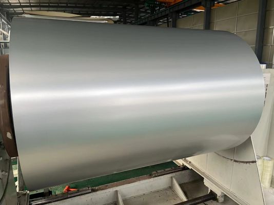 Ligação 8011 H14 Chapa de alumínio revestida de cor prateada de 0,23 mm de espessura bobina de alumínio pré-pintada de qualidade alimentar para fabricação de tampas de vinho