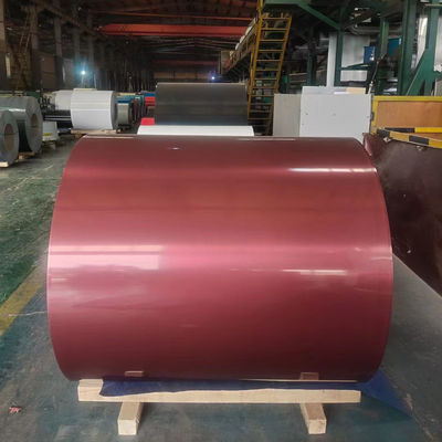 Revestimento de cor bobina de acabamento de alumínio para janelas e telhados espessura 0,50 mm