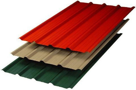 0.5-1.0 mm bobina de alumínio revestida / pré-pintada por cores para chapas de telhado onduladas