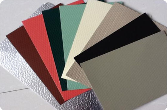 Alloy3003 26 Gauge x 36''Inch Várias Cores Cedar / Stucco Chapa de alumínio em relevo para painel decorativo interior