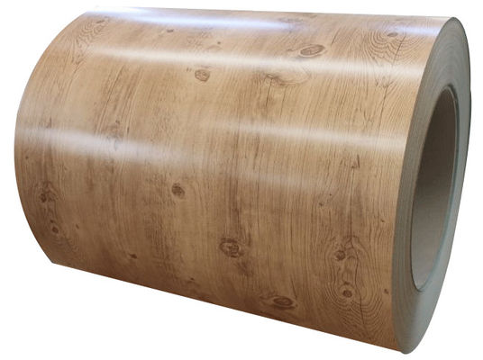 Ligação 3003 H24 Madeira Designed Pattern Coating Aluminum Coil 24Ga X 48Inch Prepainted Aluminum Sheet para fachadas de edifícios