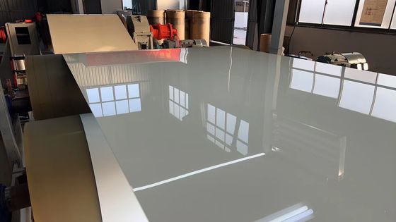 0.75mm X 48''liga 3105 Kynar PVDF cinza fosco Ral 7046 Cor bobina de alumínio pré-pintada para folha de telhado de alumínio