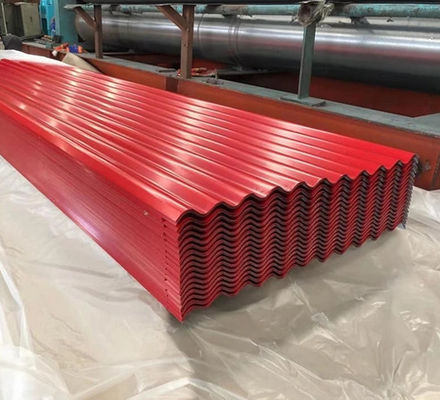26 Gauge X 914mm AA3003 / 3004 Cor corrugada de alumínio pré-pintado para telhado e revestimento de parede