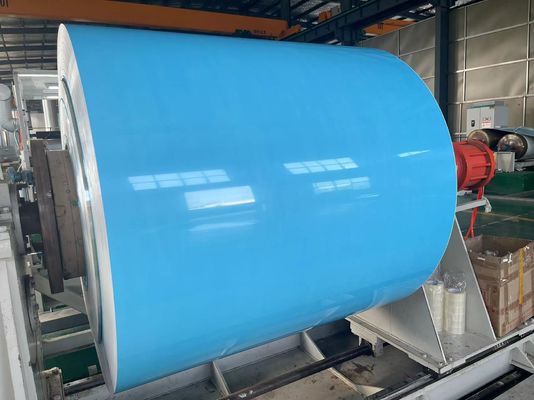 Fabricação em linha laminada a frio 1000-8000 série bobina de alumínio revestida de cor para telhado e material de construção de parede