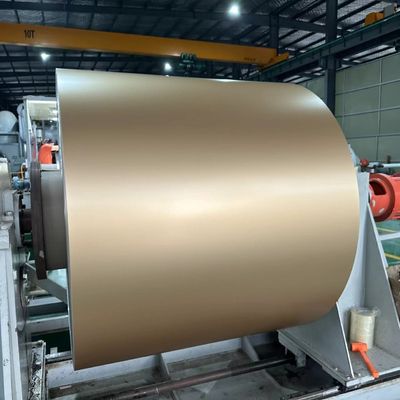 0.08mm espessura 45mm largura bobina de folha de alumínio pré-pintada para fabricação de fita de ventilação de crista rolável