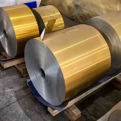 Poliéster de laca AA8011 O espessura 0,08-0,11 mm utilizado para isolamento de telhados de edifícios
