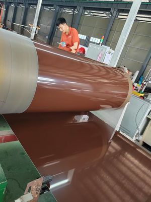 3003 H14 0,50 Espessura Chapa de alumínio revestida por cores para material de construção de telhados e paredes
