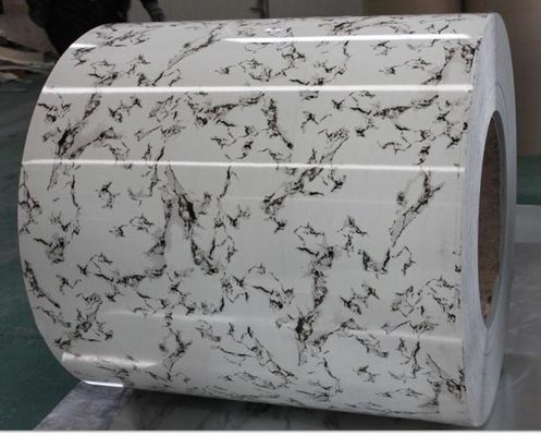 Ligação 3105 Marble Designed Pattern Coating Aluminum Coil 26Ga X 48Inch Pre-Painted Aluminum Sheet para fachadas de edifícios
