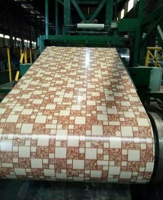 Bobina de alumínio revestida com padrão de mármore Alloy 3105 24Ga X 48 polegadas Chapa de alumínio pré-pintada para fachadas de edifícios