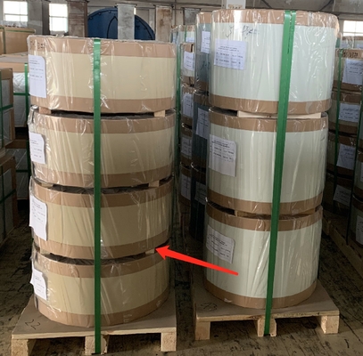 Chapa de alumínio revestida com pintura branca / preta Ral 9010 em bobina 3105 H34 para fabricação de calhas ou tubos de queda