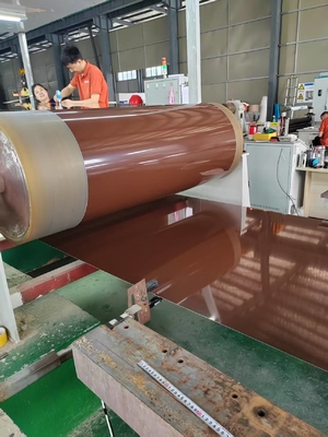 Bobina de alumínio pré-pintada AA3003 H24 1,5MM para lâmpadas e energia solar